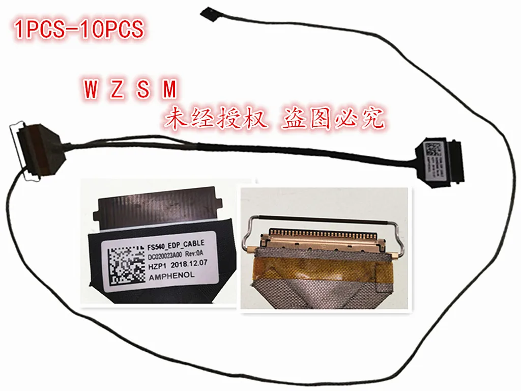 

1PCS-10PCS New Brand laptop new LVDS Lcd EDP Cable For Lenovo S145-15IWL FS540 DC020023A10 30 pin LCD EDP LVDS cable