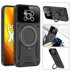 For Poco X3 Case Magnetic Ring Armor Shockproof Case For Poco X3 X 3 Nfc X3NFC PocoX3 Pro X3Pro Magsafe Wireless Charge Cover