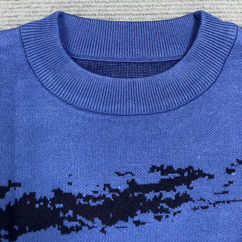 2024 New Hip-hop Street Gothic Wool Retro Pullover Sweater Knitted Sweater Men\'s Women\'s Y2K Harajuku Punk Sweater Knitwear