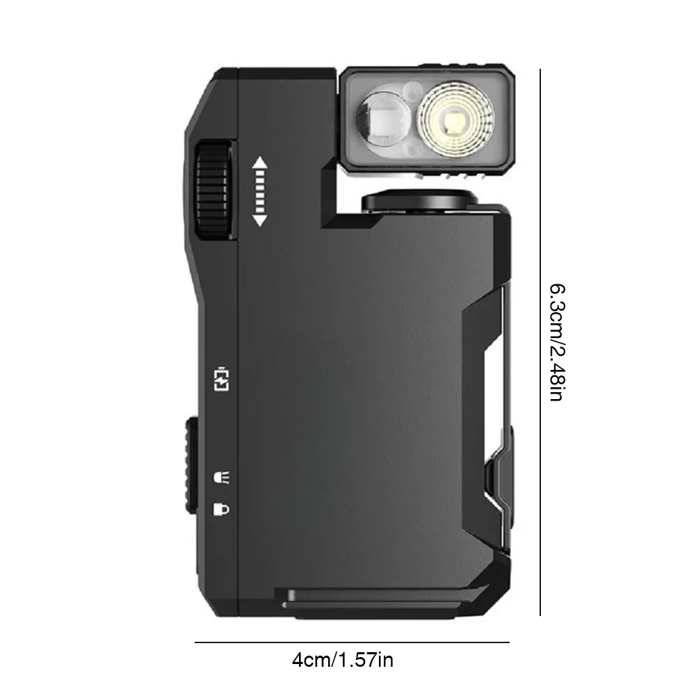 400LM LED Keychain Light Rechargeable Magnet Work Light Waterproof Keychain Flashlight for Camping Hiking