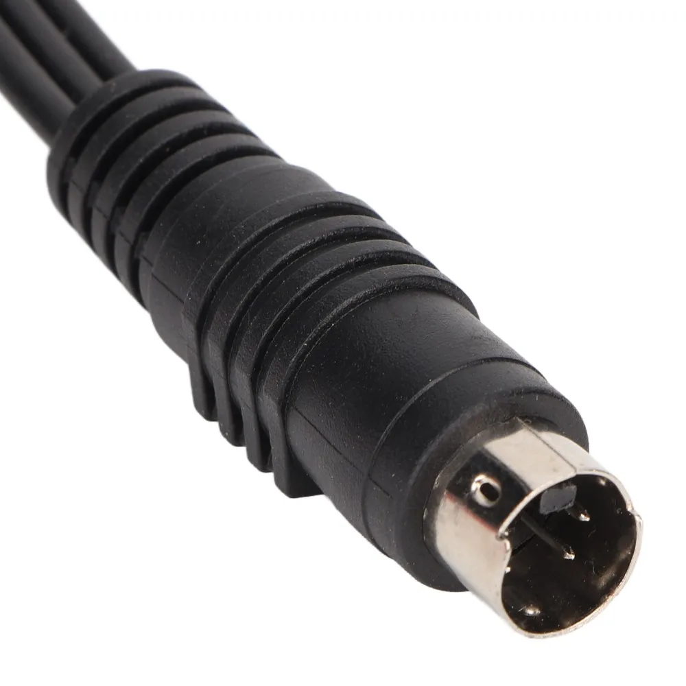 

Double Shielding S Video Flexible Plug and Play 4 Pin Male to 3RCA Female Cable Red Yellow White 1.0ft Extension Cord DVD Player