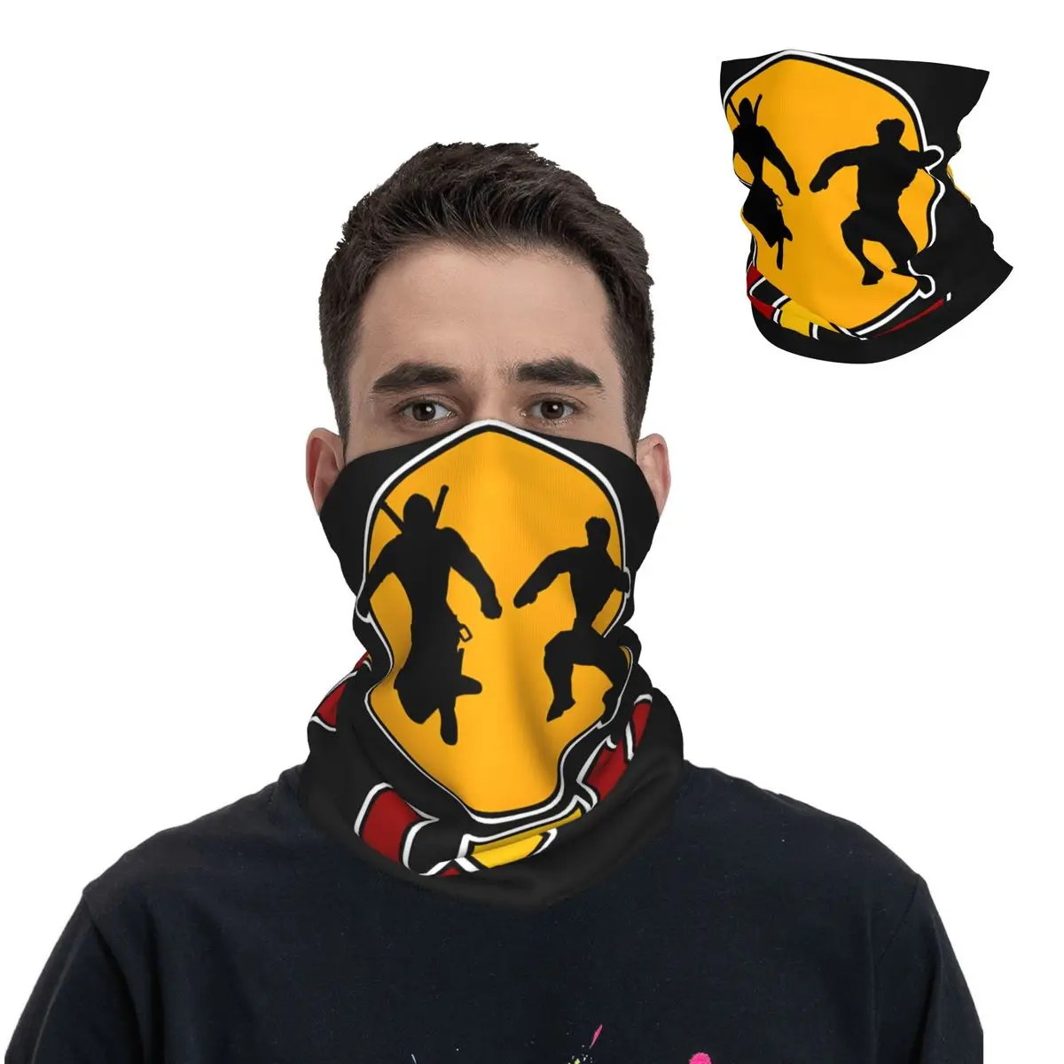 LFG Disney Marvel Deadpool And Wolverine Bandana Neck Gaiter Printed Motor Motocross Face Scarf Multifunctional Headwear Cycling