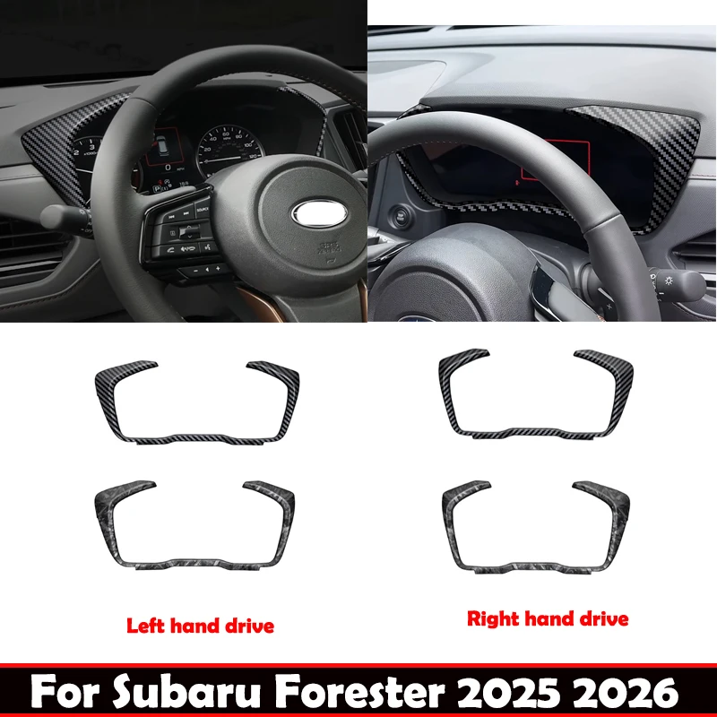 

LHD RHD For Subaru Forester 2025 2026 interior Accessories Kit ABS CarbonFiber Dashboard Instrument Screen Decoration Cover Trim