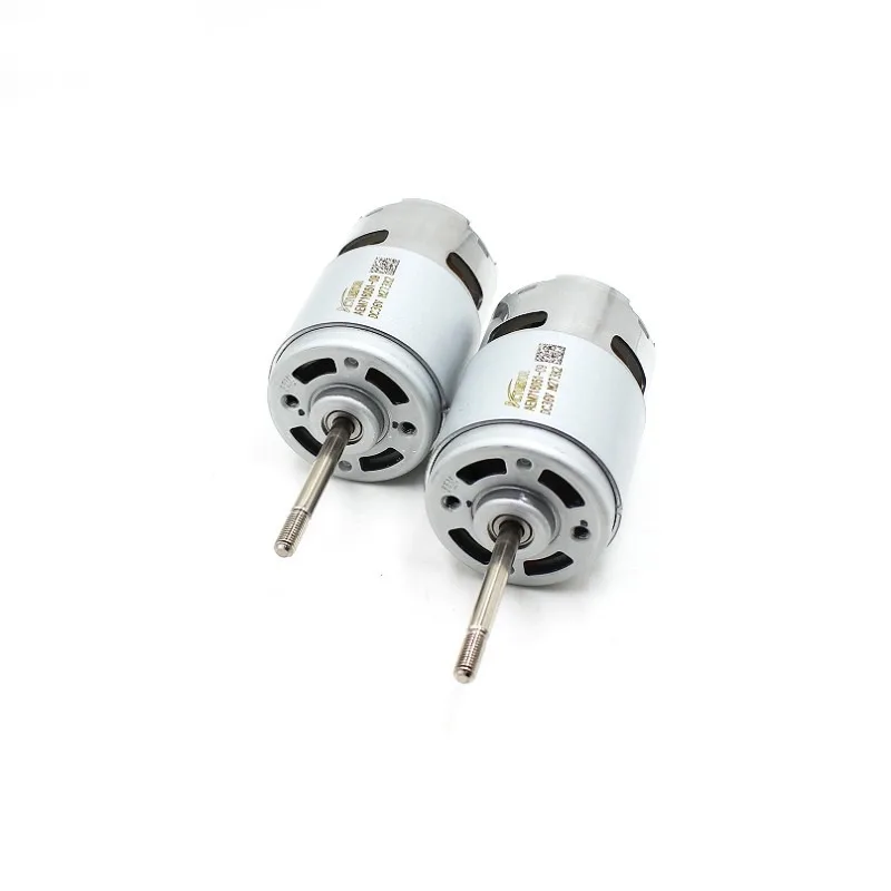 The latest 7 series motor 7-pole rotor 777 motor, DC36v violent high speed long shaft/threaded shaft front ball bearing