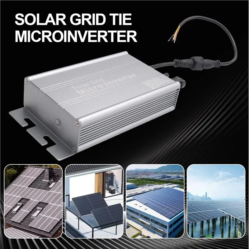 AC23-700W Solar Grid Tie Microinverter Automatic Power Inverters IP65 Control Self Cooling 110/230V