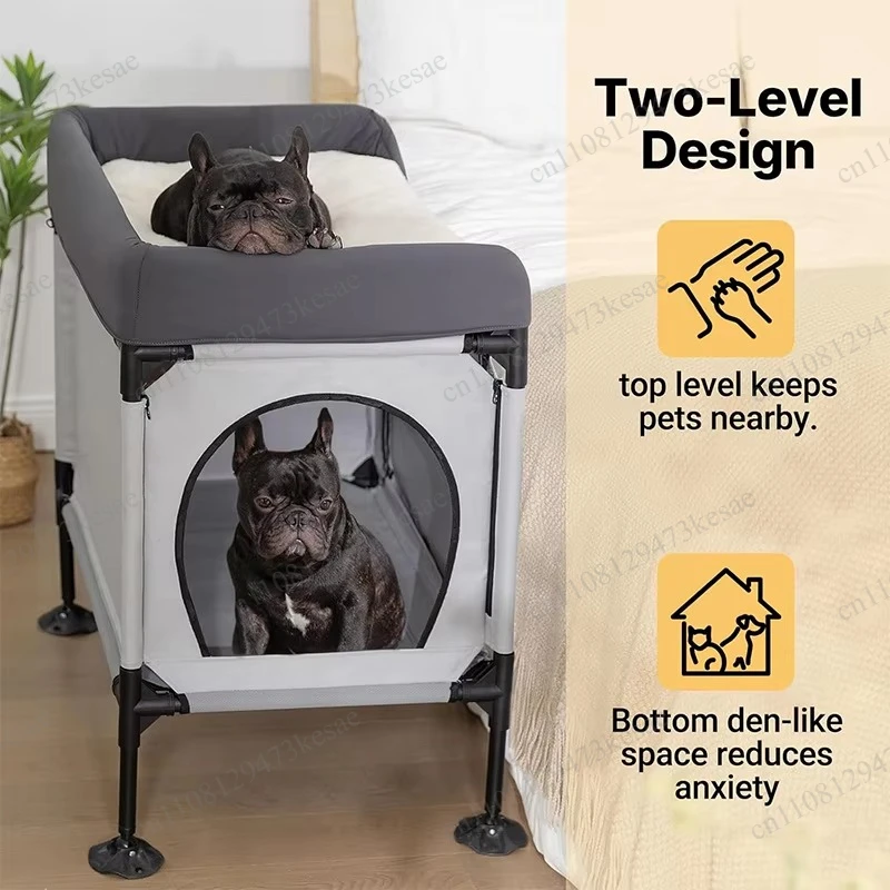 Double Layer Pet Bed House with Bracket Window Sill Mount Cat Dog Bed Indoor Moisture-Proof Breathable All Season Pet Hammock