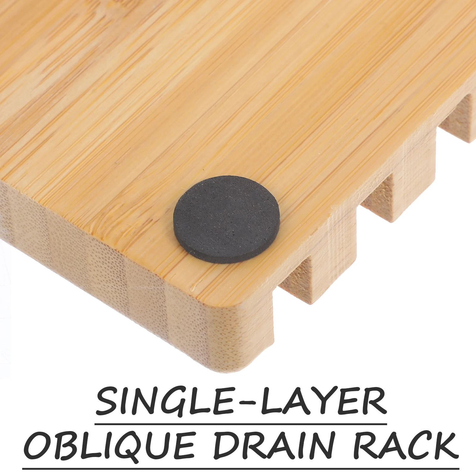 

Bamboo Box Wood Bar Holder For Bathroom Kitchen Sink Shower Storage Bar Soap Holder Drainable Soap Dish Tray