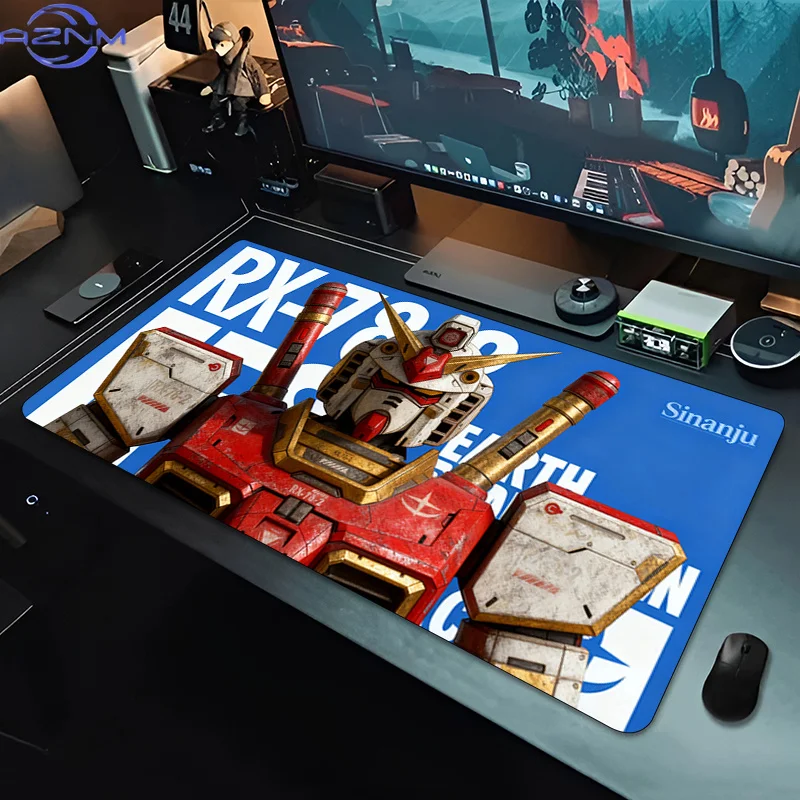 Popular Mouse Pad Oversized Mechanical Warrior RX-78-2 G-gundam Gamer Desk Mat Laptop Computer Desk Mat Non-Slip Gaming Mousepad