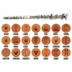 1Pcs Leather Carving Embossing Tool DIY Handmade Leather Printing Stamp Decorative Pattern Carved