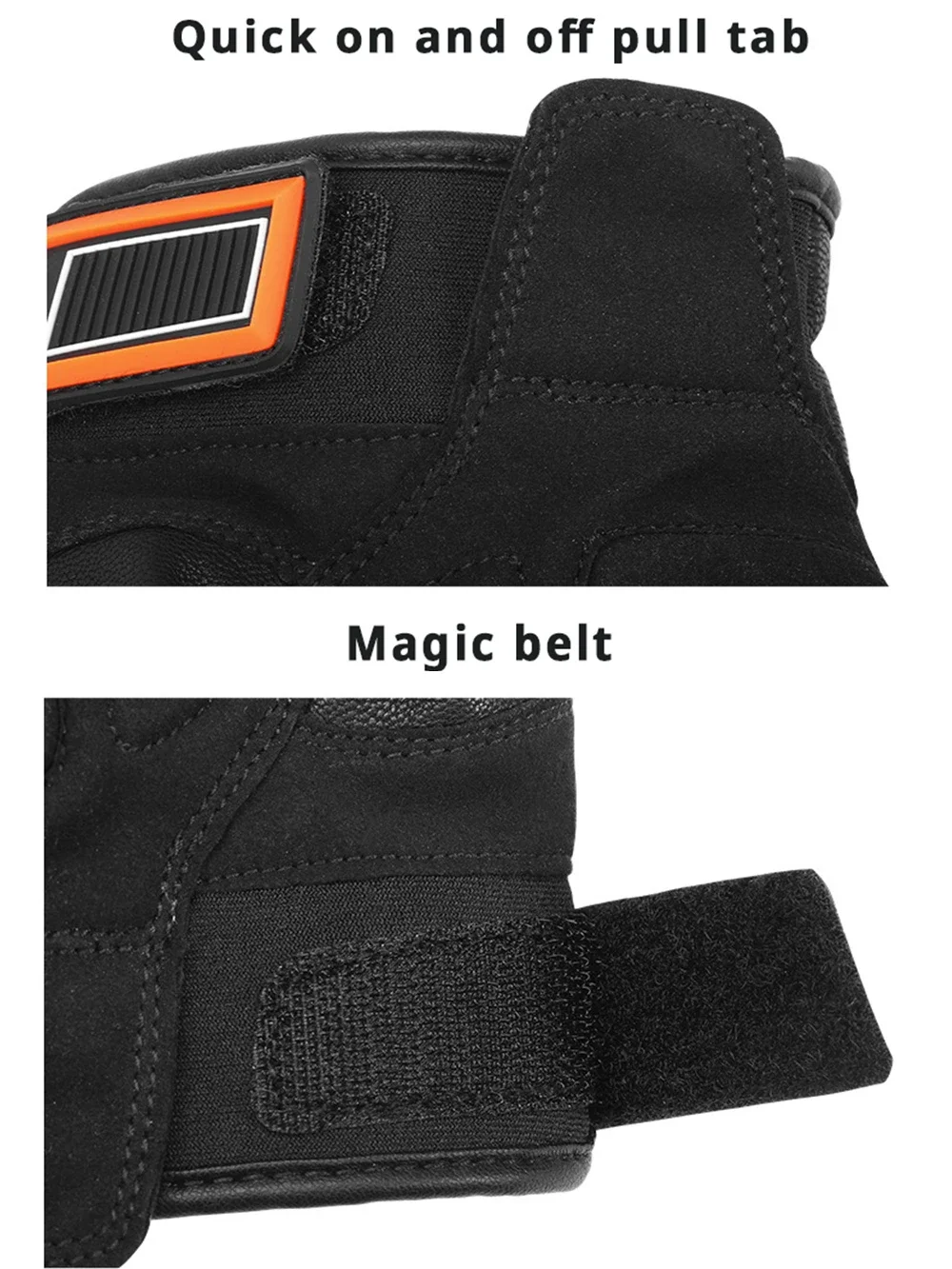 KEMIMOTO Retro Leather Motorcycle Gloves Moto Men\'s Gloves Summer Breathable Touch Screen Protective For Motocross Motorbike