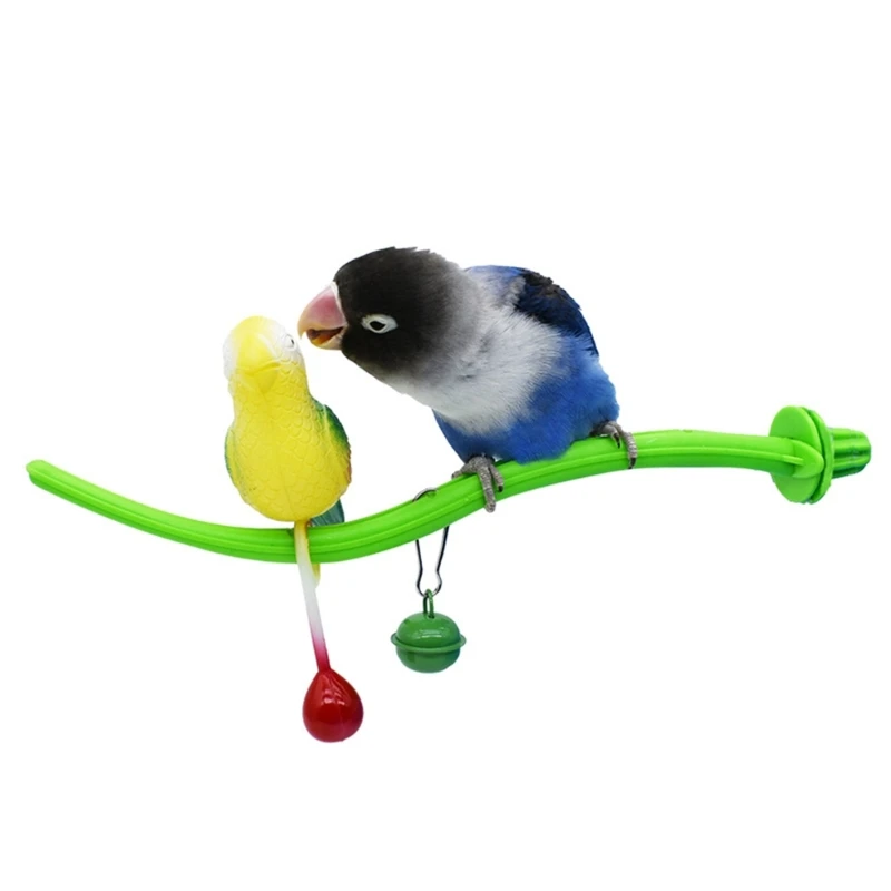 Parakeets Perch Birdcage Stand Toy Parrots Swing Toy Birdcage Playstand Cockatiel Budgies Screw Perch Cage Corner Stand