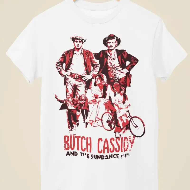 Butch Cassidy And The Sundance Kid Movie Poster Inspired White T Shirt