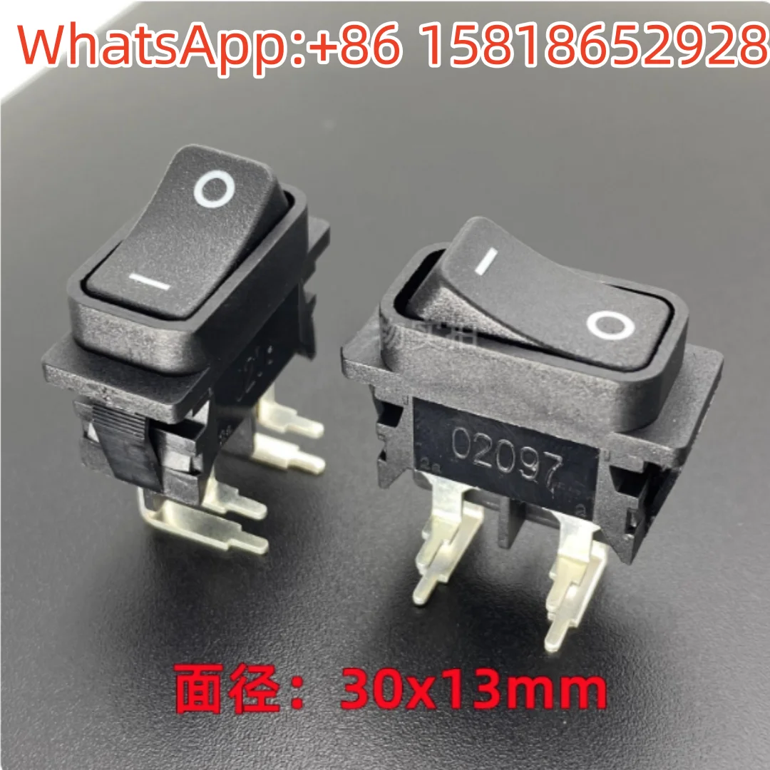 2pcs CHILY 3025 boat type switch button 4 pins 2 gears high current 16A rocker power button IP44