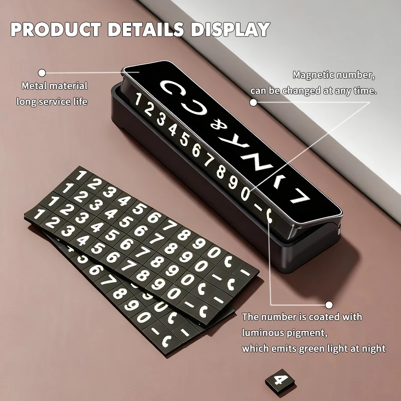 شعار سيارة عالمي محمول لوحة رقم هاتف وقوف السيارات المؤقتة لـ LYNK & CO PHEV 09 MHEV 01 05 03 09 02 04 06 07 08 #3