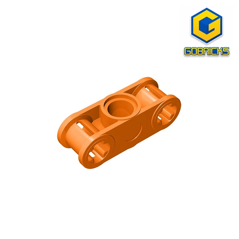 Gobricks GDS-935 Technical, Axle and Pin Connector Perpendicular 3L with Center Pin Hole compatible with lego 32184