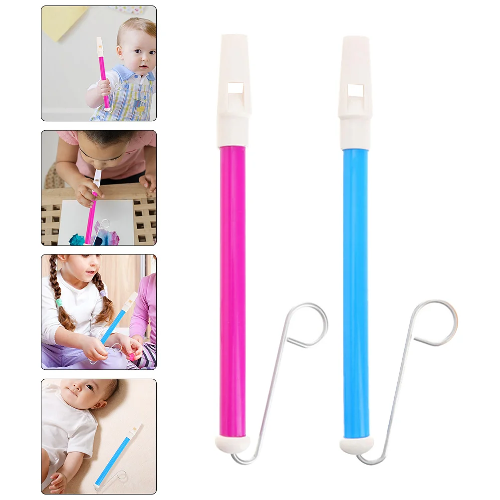 

2pcs Slide Whistle For Smooth Safe Material Creative Musical Wear-Resistant Portable Plastic Whistle Party Noise