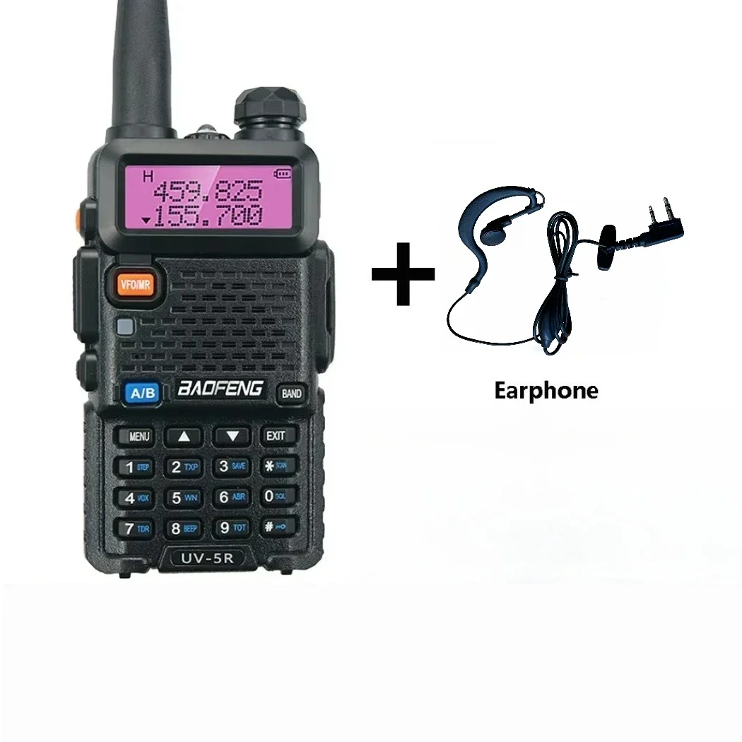 宝峰UV-5R無線機5W/8W双方向ラジオコンミューテーターVHF/UHF 136-174MHz & 400-520MHzステーションレシーバーハム無線セット
