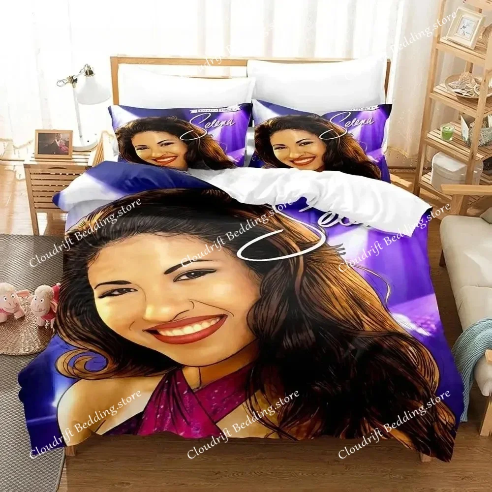 Popular Selena Quintanilla Bedding Set Single Twin Full Queen King Size Bed Set Adult Boys Bedroom Duvet cover Sets