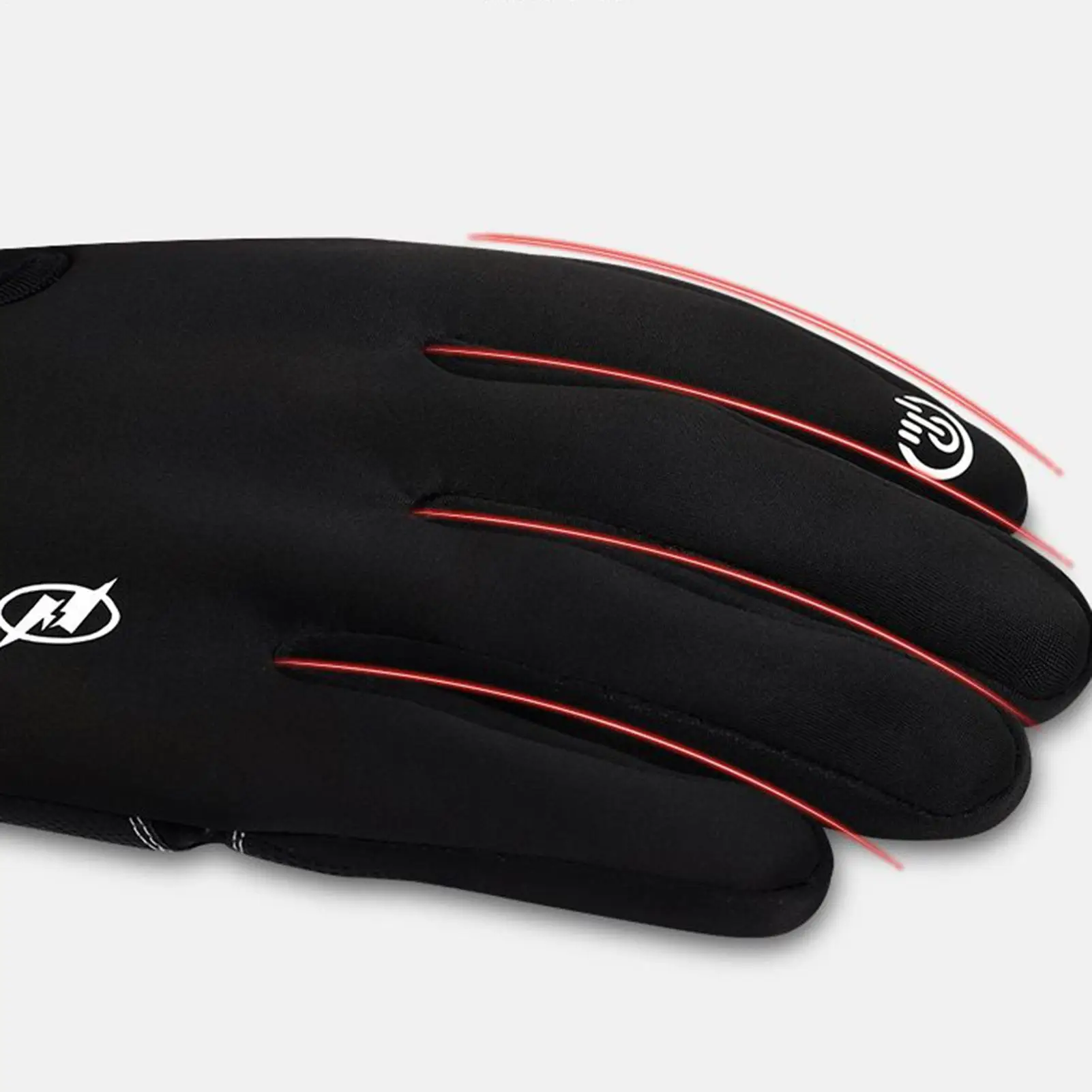 電熱手袋 USB 充電式加熱タッチスクリーン手袋温暖化ヒーター防風ミトン寒い天候のランニング用