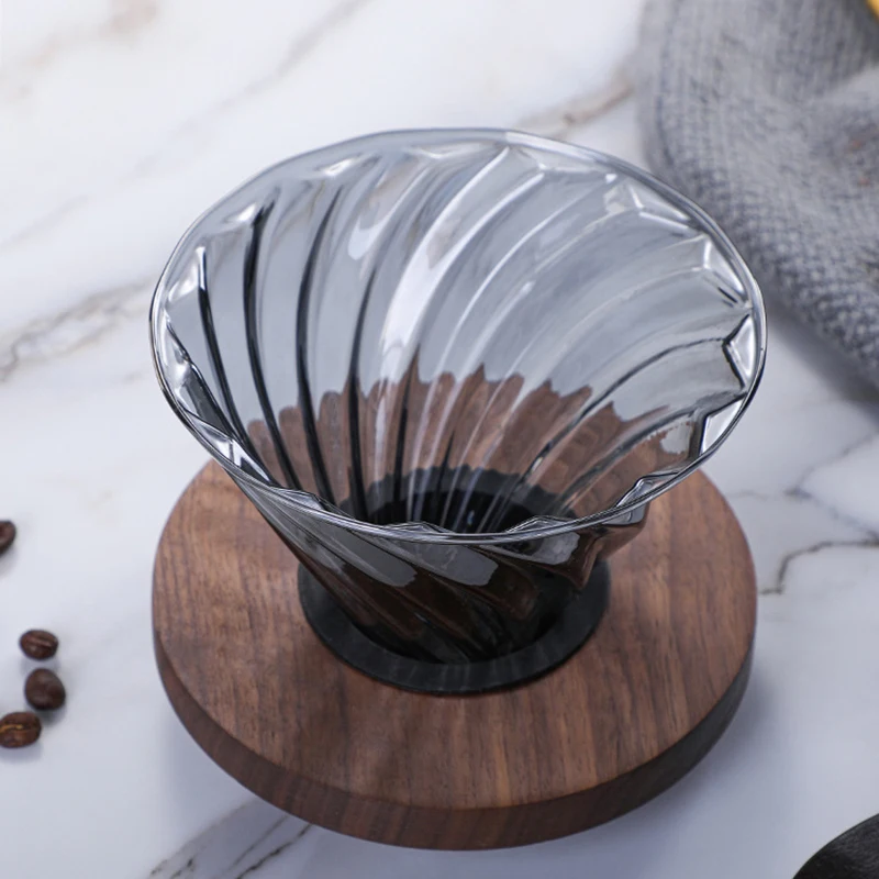 Glass Coffee Dripper Reusable Cone Pour Over Coffee Dripper with Filter Paper Professional Home Baristas Accessories