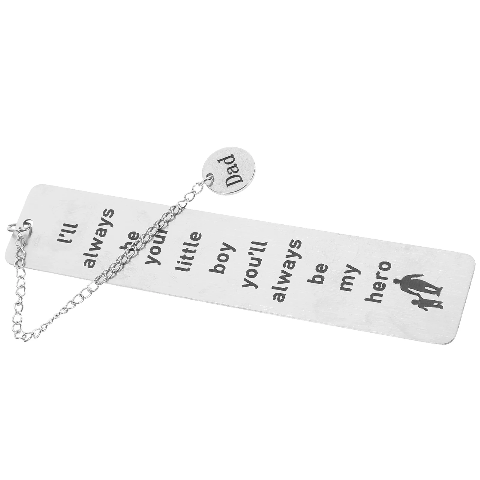 

Stainless Steel Bookmarks Metal Markers for Father's Day Gifts Lightweight Page Markers Reading Accessories Student Supplies