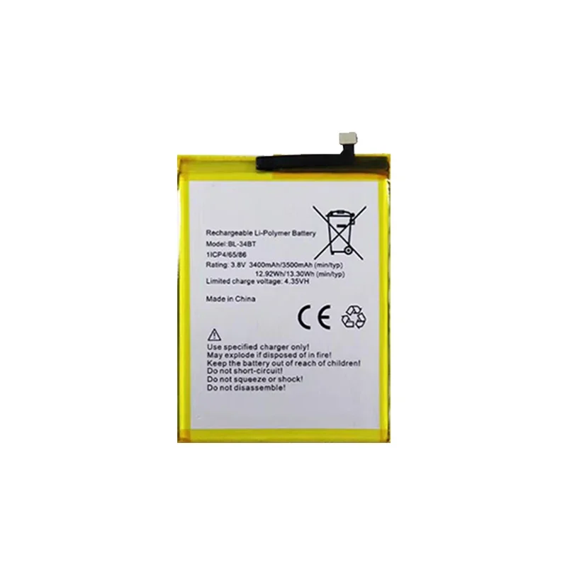 

For Tecno KA7 Spark 2 Spark2 High-Capacity Mobile Phone Battery BL-34BT 3400mAh