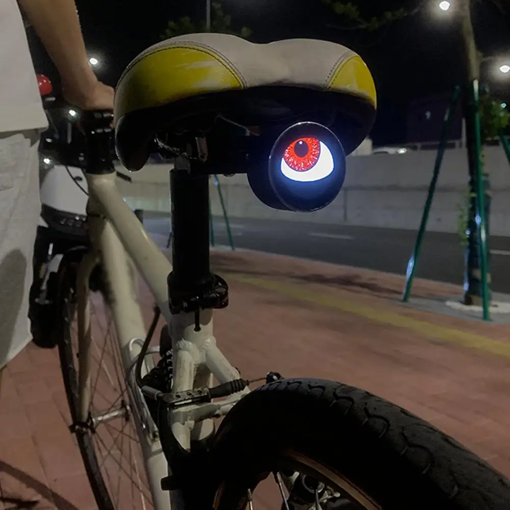 Dynamic LED Bicycle Tail Light Demon Eye Bike Light Headlight Assembly Waterproof USB Rechargeable Light Bicycle Accessories - Image 6