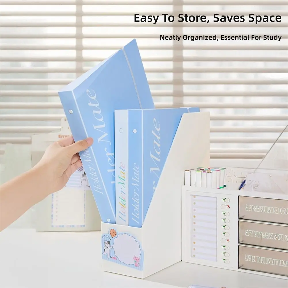 Loose Leaf A4 File Folder Transparent Students Stationery Data Book Detachable Office Storage Booklet Back To School Gift