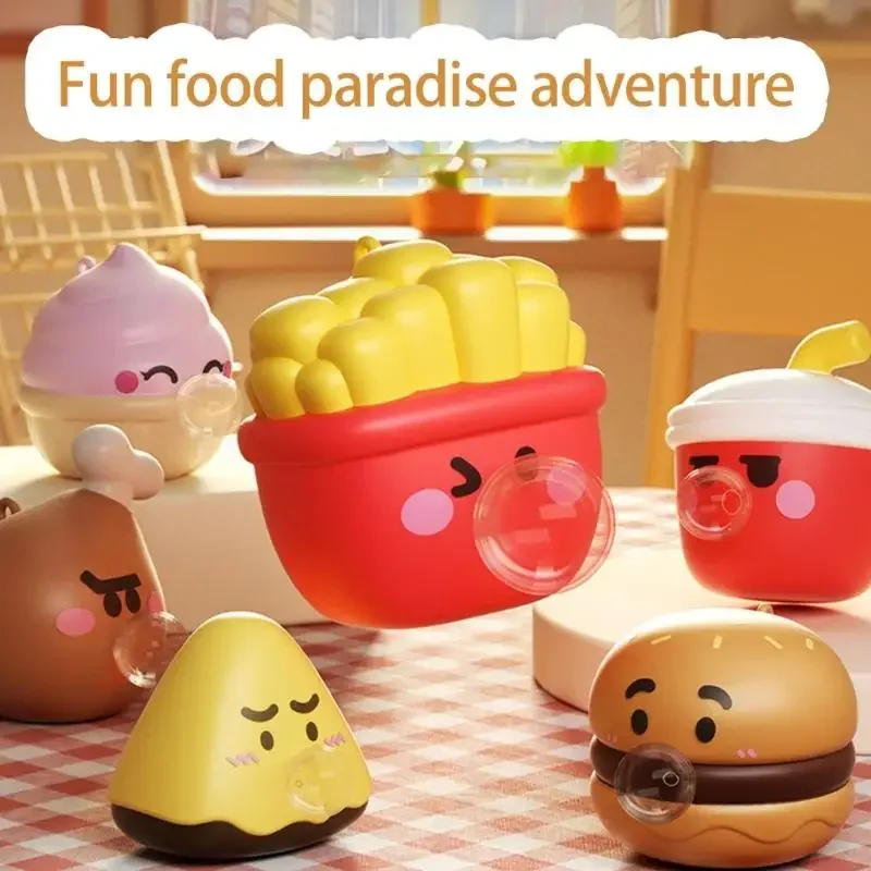 Boule à presser colorée pour hamburger crème glacée, jouet à presser pour soulager l'anxiété, matériau PVC TPR 15UB