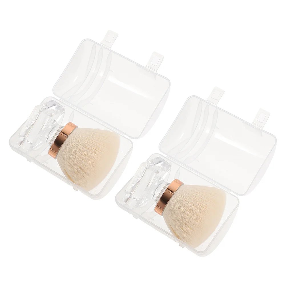 

2Pcs Multi-Function Powder Brush for Makeup Soft Bristles Blush Foundation Loose Powder Tool for Women