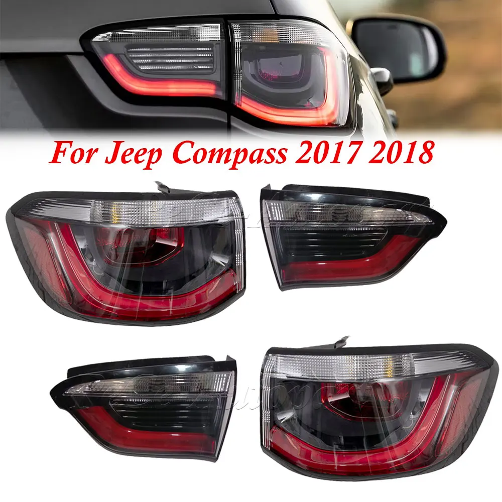 LED Rear Light Tail Lamp Assembly Turn Signal For Jeep Compass 2017 2018 2019 55112682AA 55112683AA 55112684AA 55112685AA