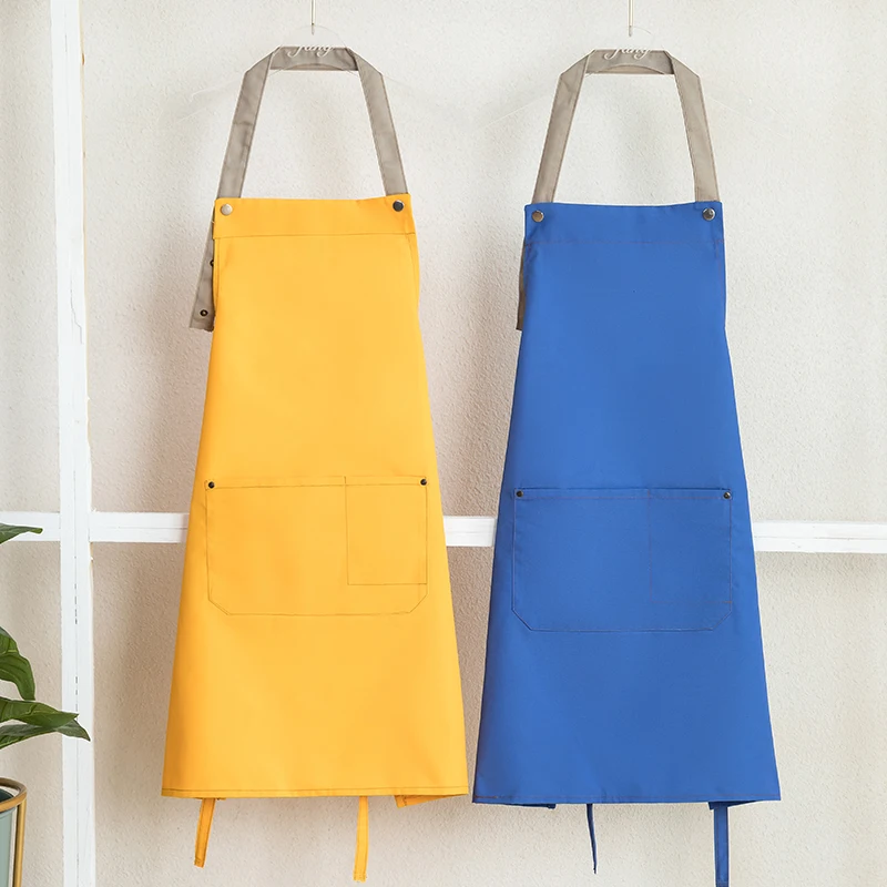 Customized Apron Logo Nail Beauty Hair Salon Restaurant Kitchen Aprons Barista Chef Waiter Canvas Work Mandiles for Women Men