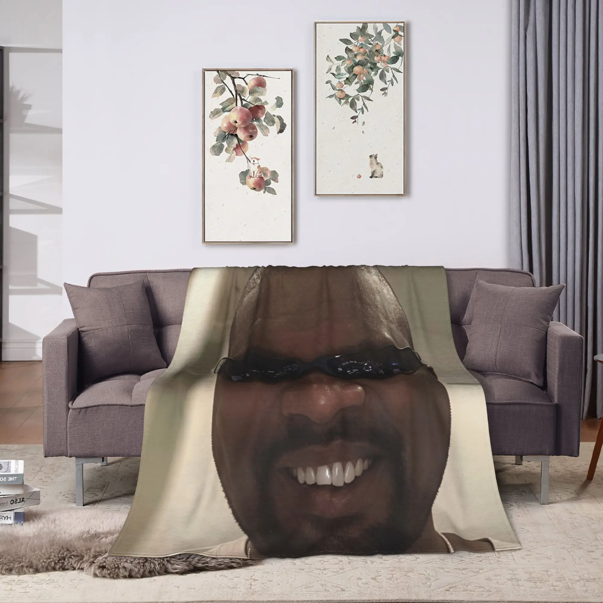 Kanye West Meme Blanket Quality Super Soft  Throw Blanket Winter Girls Boys Couch Chair Sofa Bed Print Bedspread