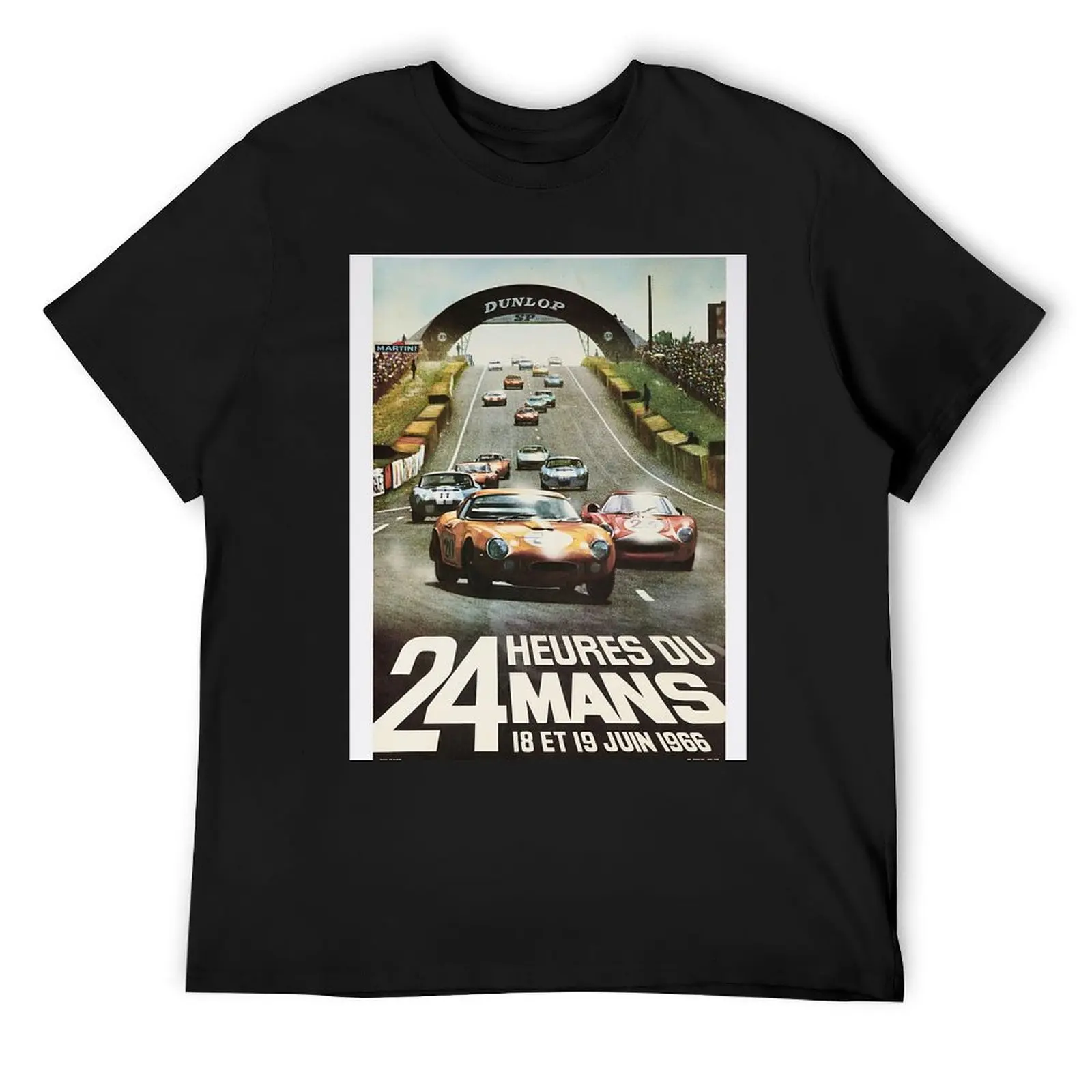 

24h mans race poster T-Shirt hippie clothes cotton graphic tees fitted t shirts for men