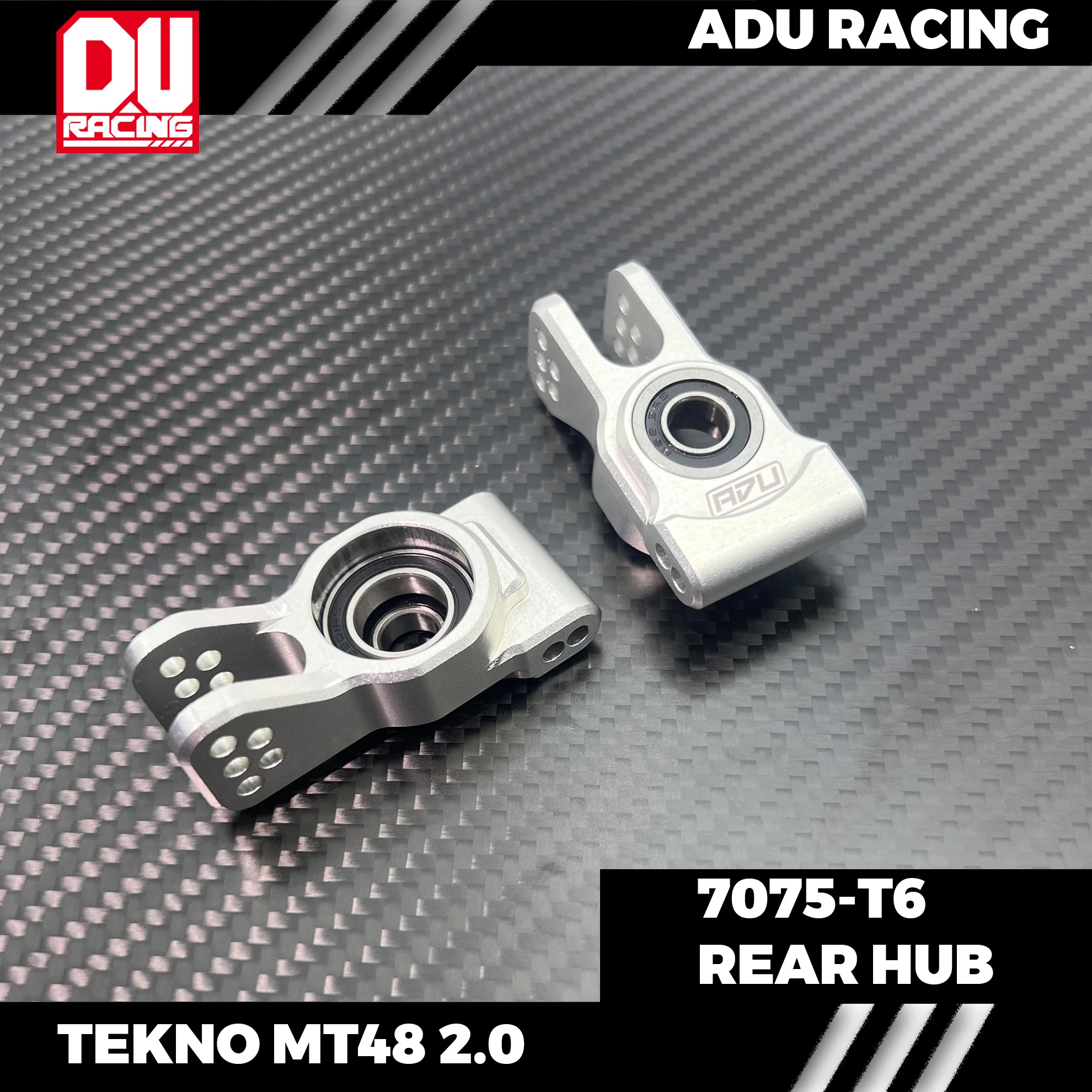 ADU Racing HUB REAR CNC 7075 T6 ALUMINUM FOR TEKNO MT48 2.0 TKR9054B