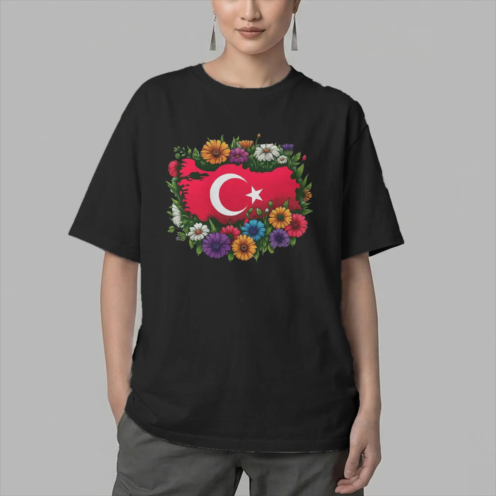 Men's Turkish Flag Turkey Proud  T Shirt  Pure Cotton Clothing Creative Short Sleeve O Neck Tees Gift Idea T-Shirt