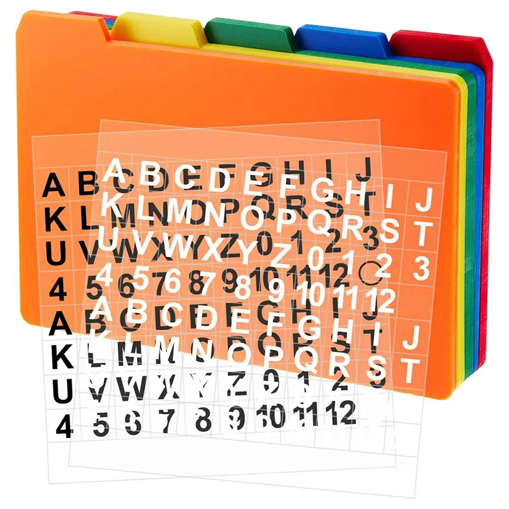 

Index Card Dividers with Tab Self Adhesive Number Alphabet Sticker Colorful Index Card Organizer Office Business School Supplies