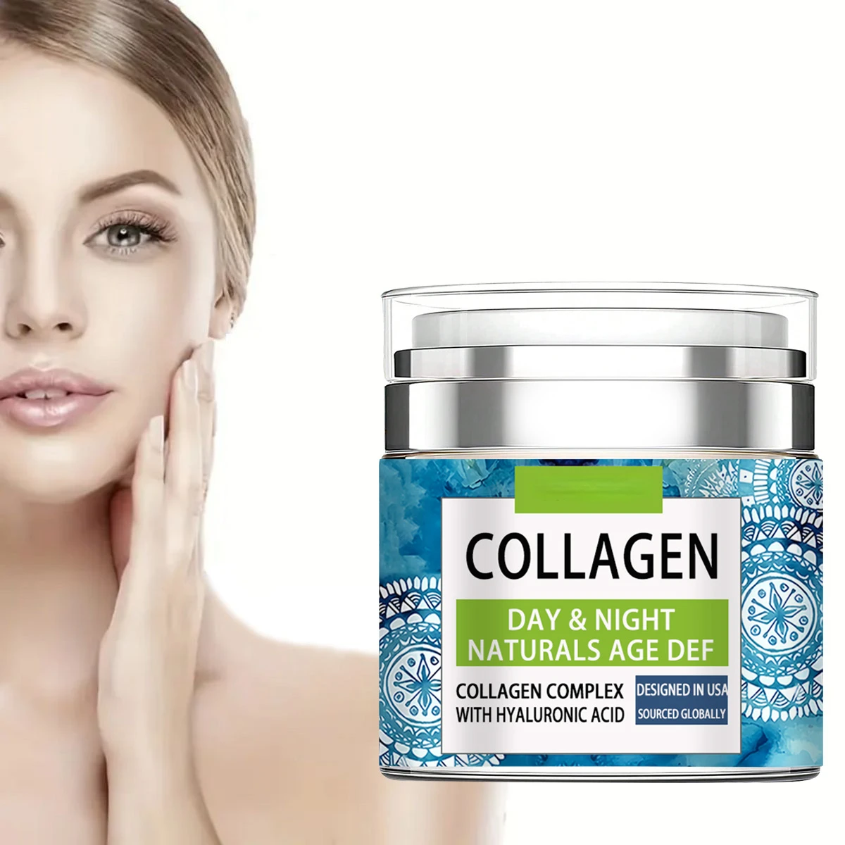 Collagen , Mild and Non Irritating, Smoothes Wrinkles, Reduces Fine Lines, and Makes Skin Soft and Delicate