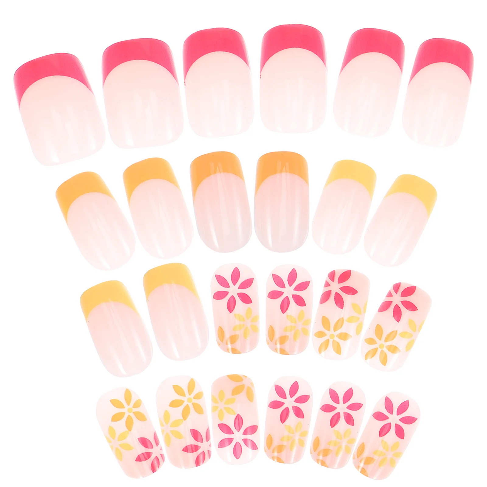 

24Pcs Press on Nails Women Glue on Nails Detachable Lightweight Fake Nail Tips for Birthday Halloween Christmas Nail Art