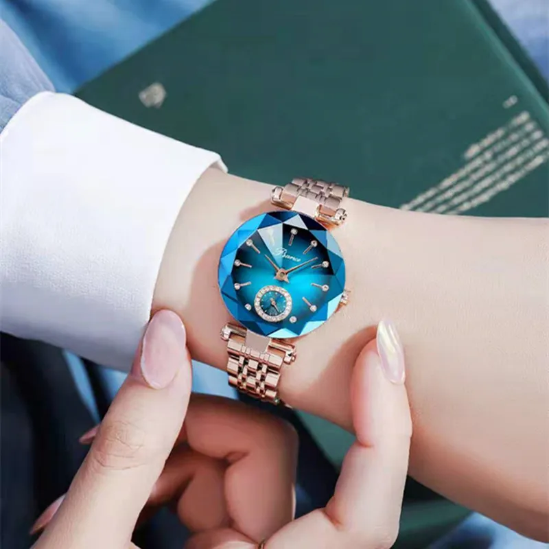 Ocean Star Steel Band Women\'s Watch Fashion Luxury Brand Quartz Relogio Feminino Female Montre Reloj Mujer Zegarek Damski