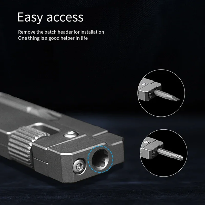 

Titanium Alloy Mini Adjustable Spanner Wrench Multitool Portable Repair Tool For Outdoor Use Multifunctional EDC Tool