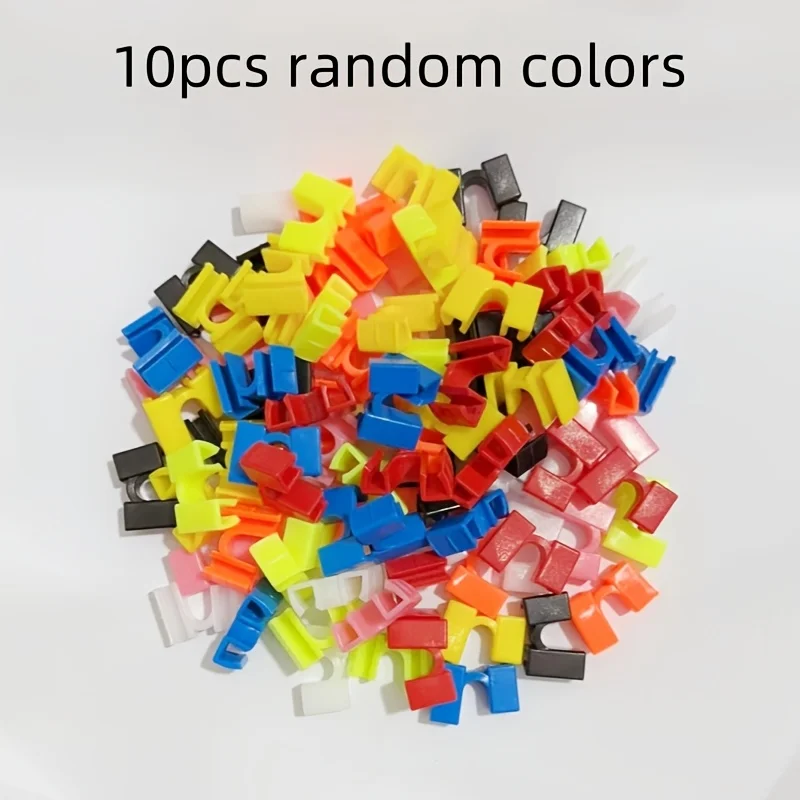 10pcs Random Color Non-Slip Chopstick Holders Dishwasher Safe, Plastic Material