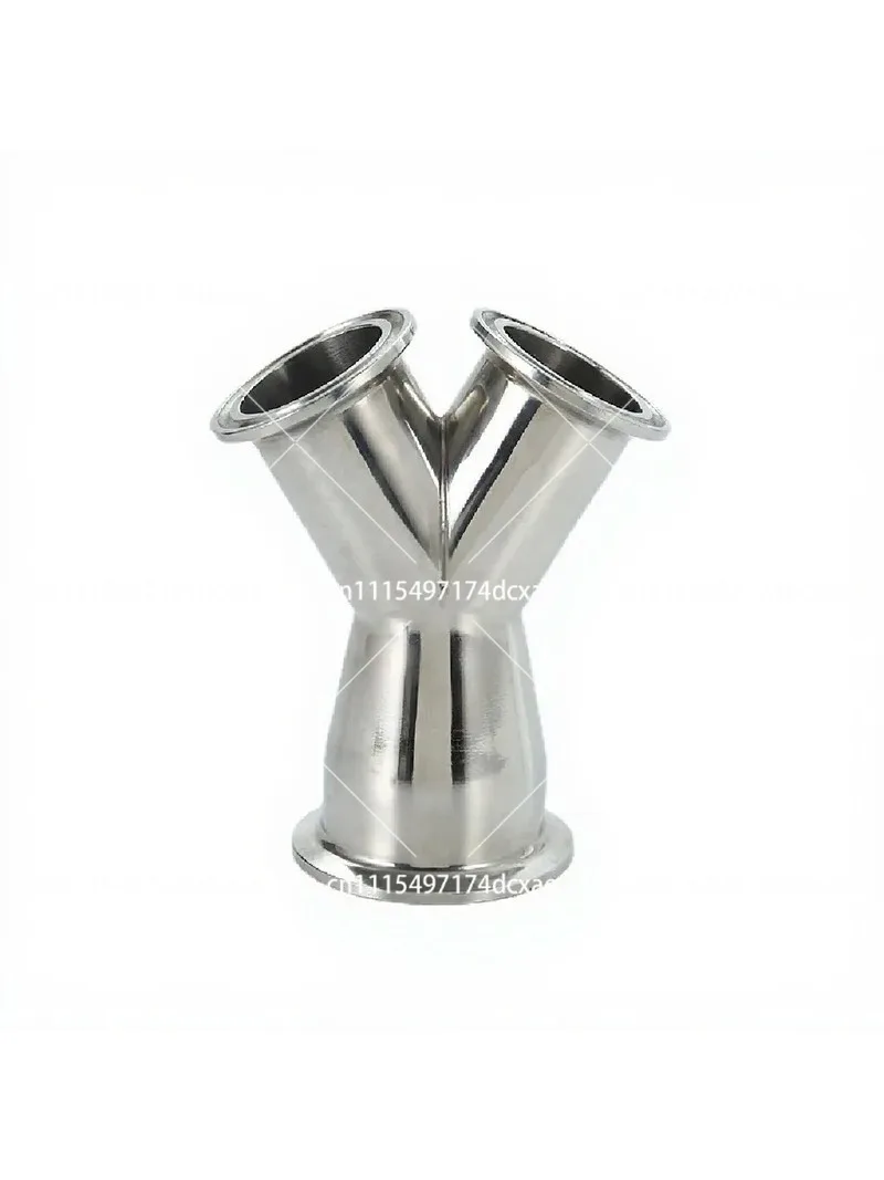 304 Stainless Steel Y-Type Tee Small Diameter Quick-Install Mirror Polished Pipe Fitting Corrosion Resistant Welding Connector