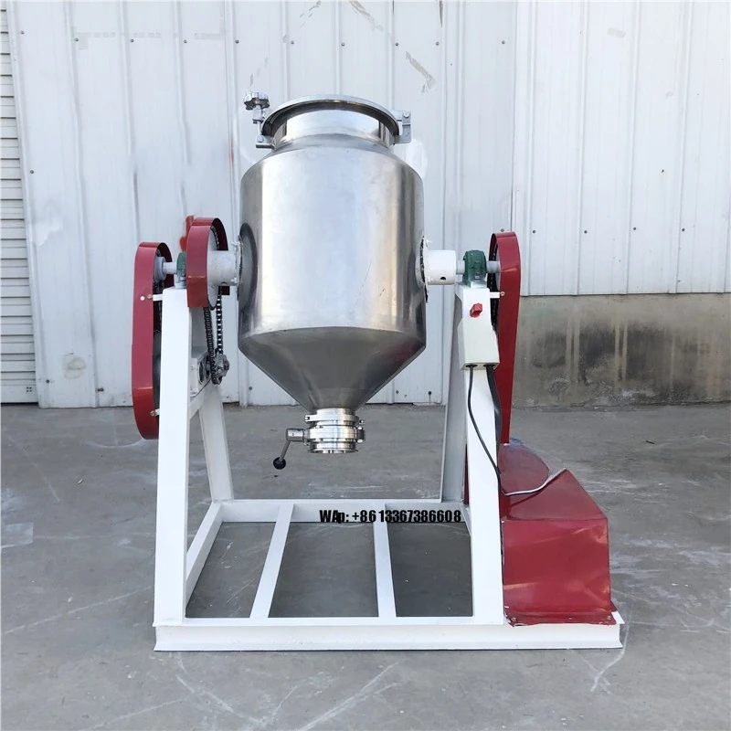 

Stainless Steel Automatic Agitator Drum Mixer with Motor and Gear for Herbal Powder Mixing