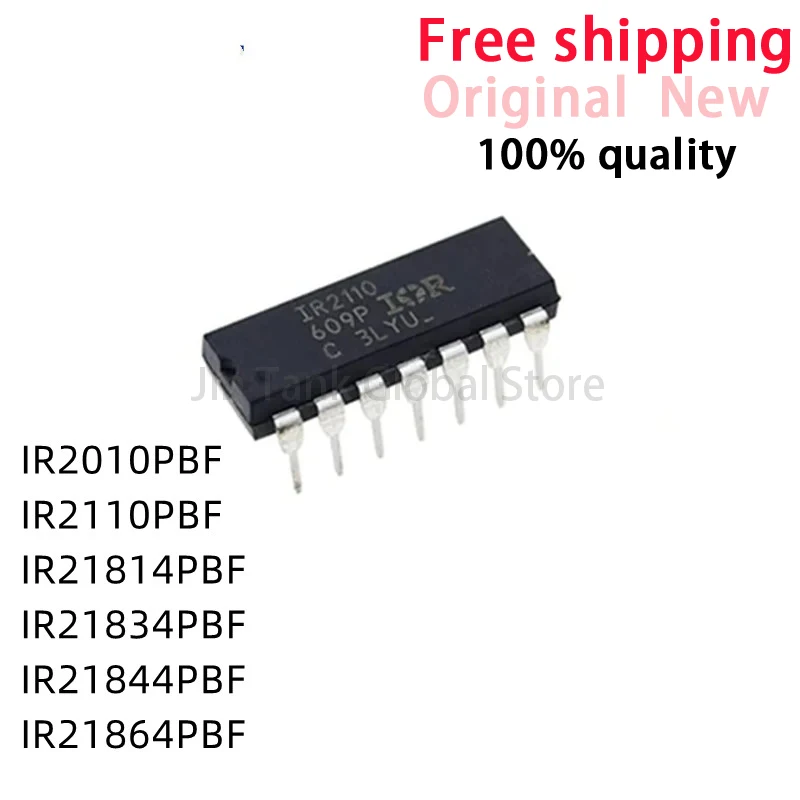 10Pcs New IR21814PBF IR2110PBF IR21834 IR21844 IR21864 IR2010 IR2110 IR PBF DIP14 IC Chip Stock Wholesale Free Shipping