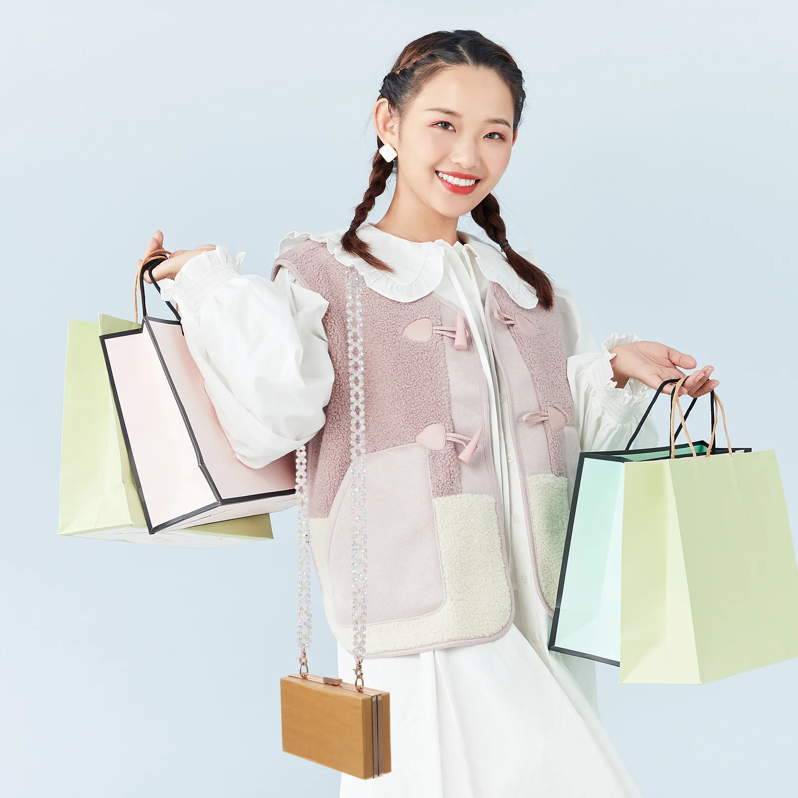 Sangle d'épaule à Double rangée en cristal, 1 pièce, sangle de remplacement solide, fourniture pratique, chaîne de sac à la mode