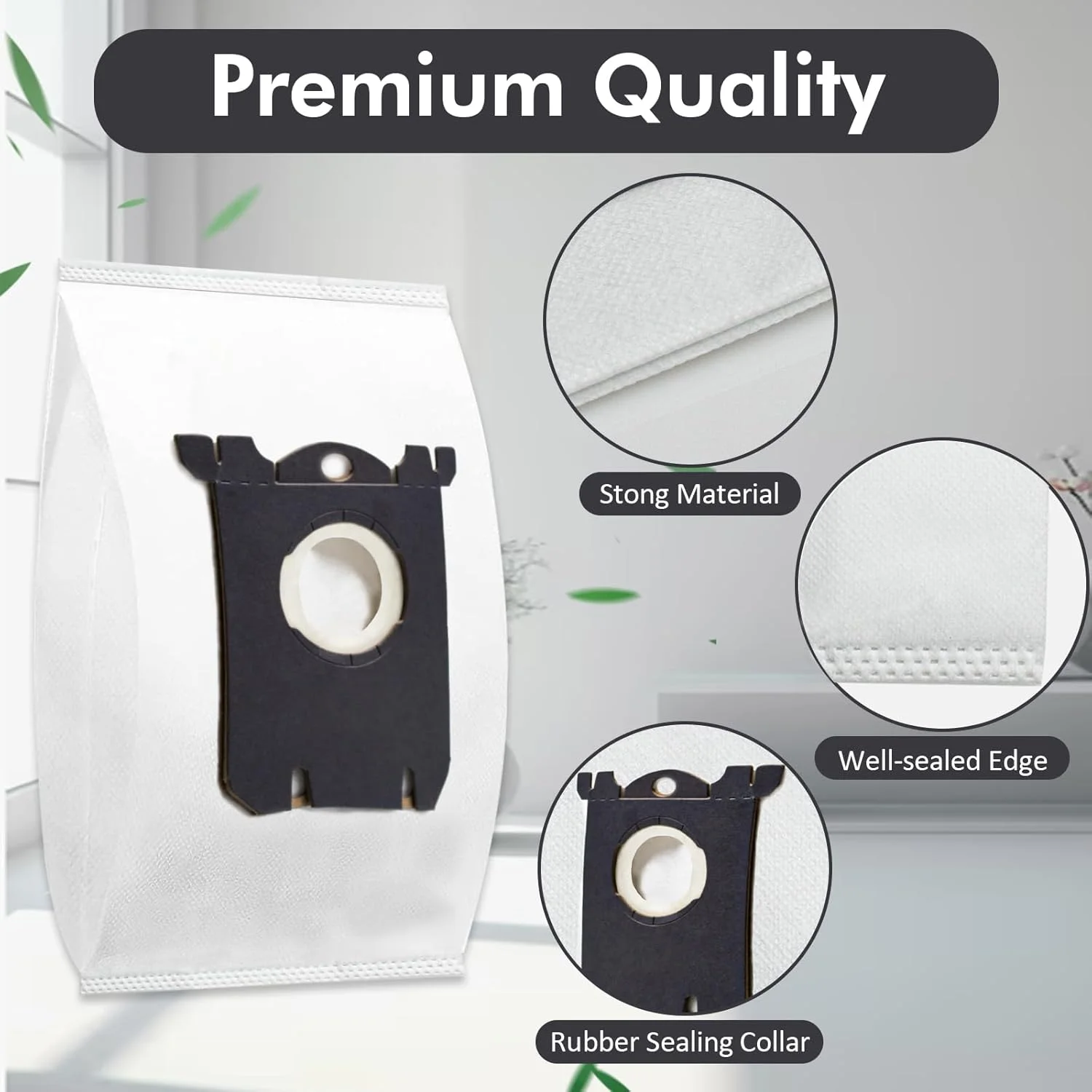 حقيبة S متوافقة مع مكنسة الكترولوكس S-Bag الكلاسيكية EL200F EL8500 EL202G EL6985 EL6988 EL6989 EL4100