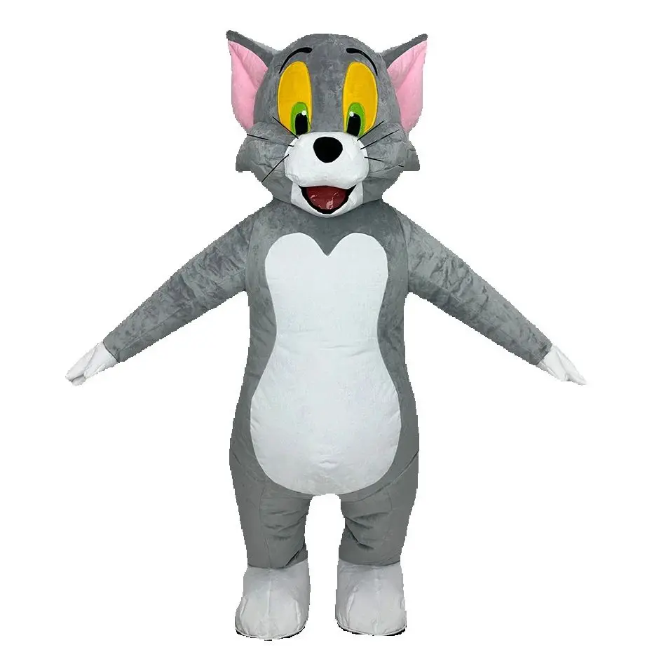 

MINISO Giant Inflatable Tom Cat Jerry Mouse Mascot Costume Adult Cartoon Funny Advertising Blow Up Outfits for Halloween Party