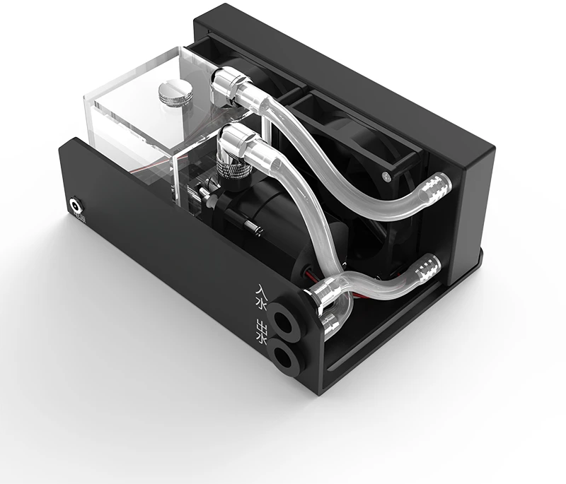 The liquid cooling module SLMZ-V-S dual fan increases the voltage of the water tank to 12V/24V