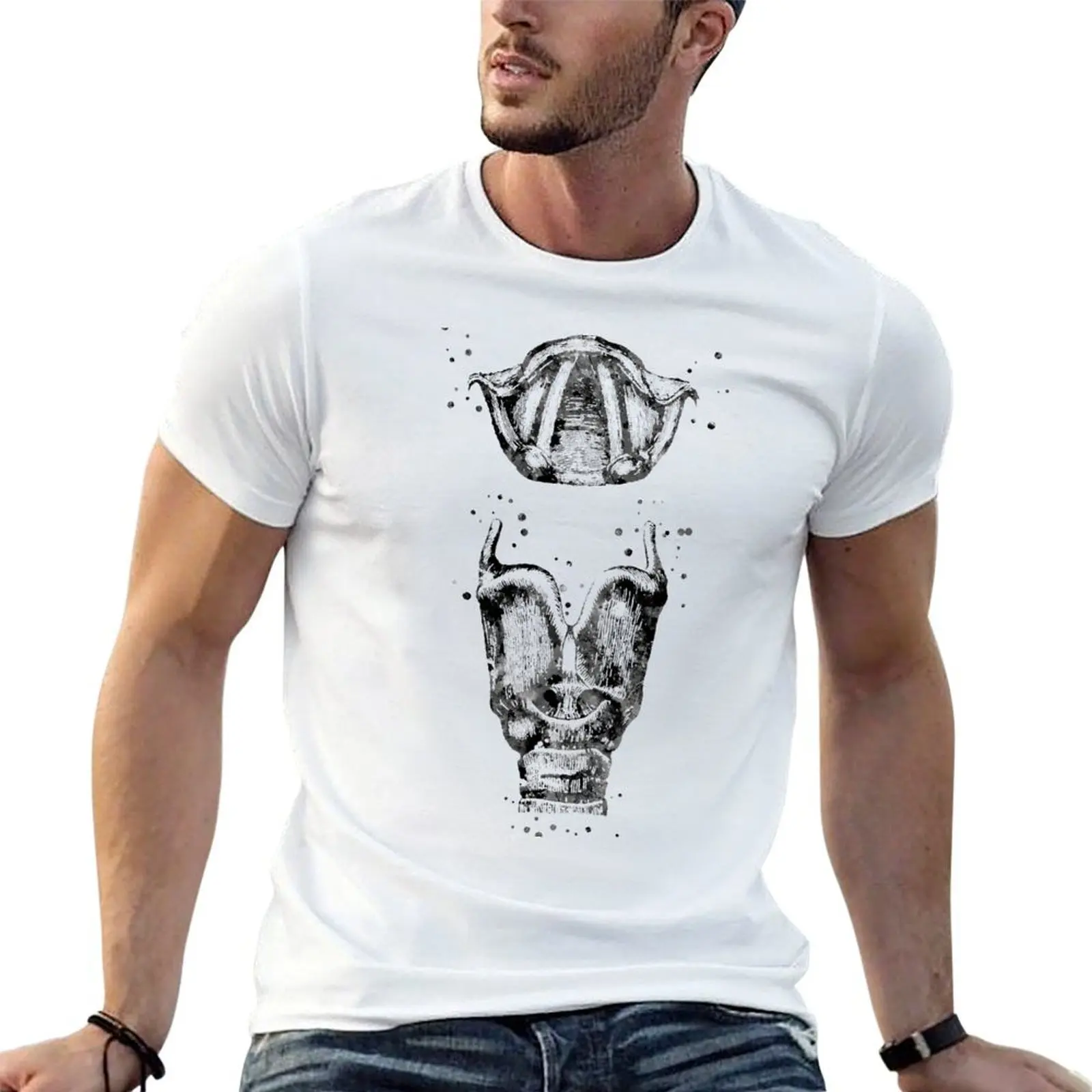 Larynx, larynx and vocal cord T-Shirt summer tops tees men tshirt